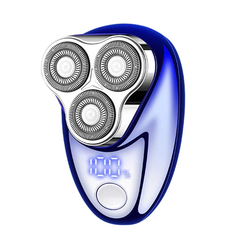 Mini rechargeable electric shaver with digital display - portable and easy-to-use shaver