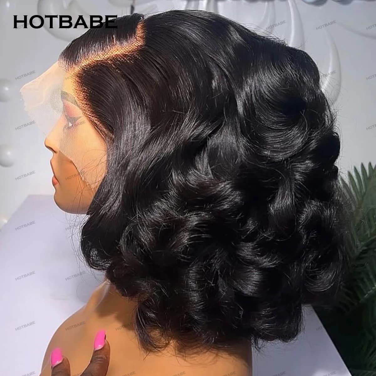 400 Density Bouncy Curly Super Double Drawn Glueless Wigs Human Hair 13x6 HD Lace Frontal Wig Preplucked Wear And Go HD Lace Wig