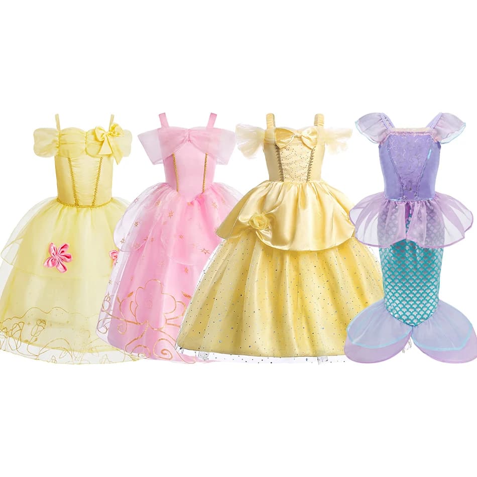 Kids Arlo Bell Mermaid Carnival Vestidos Children Princess Pageant Clothing Girls Performance Fancy Costume Kids Cosplay Dresses