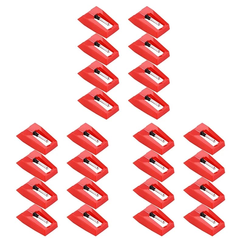 24 Pcs Record Player Needle Turntable Ruby Replacement Stylus Needles For Vinyl Record Player