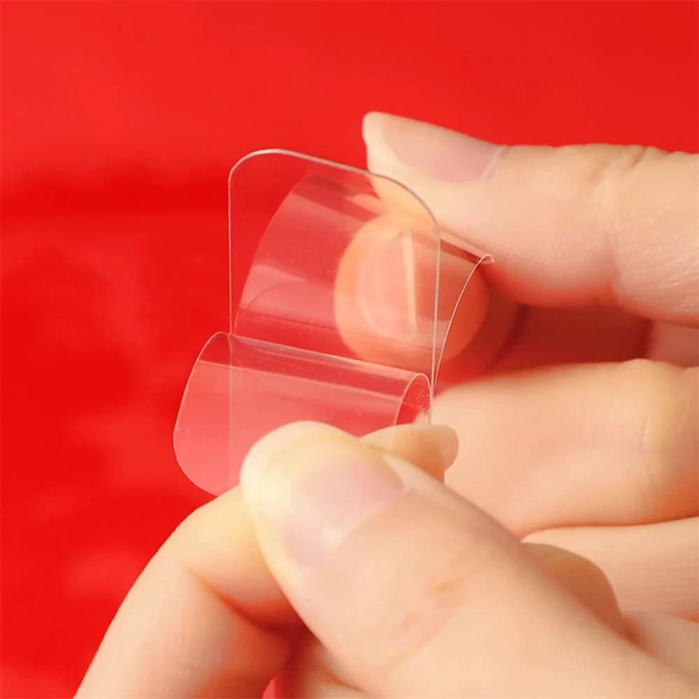 60Pcs/Box No Trace Double Sided Adhesive Tape Reusable Square Adhesive Mount Heavy Removable Transparent Wall Mount Sticker