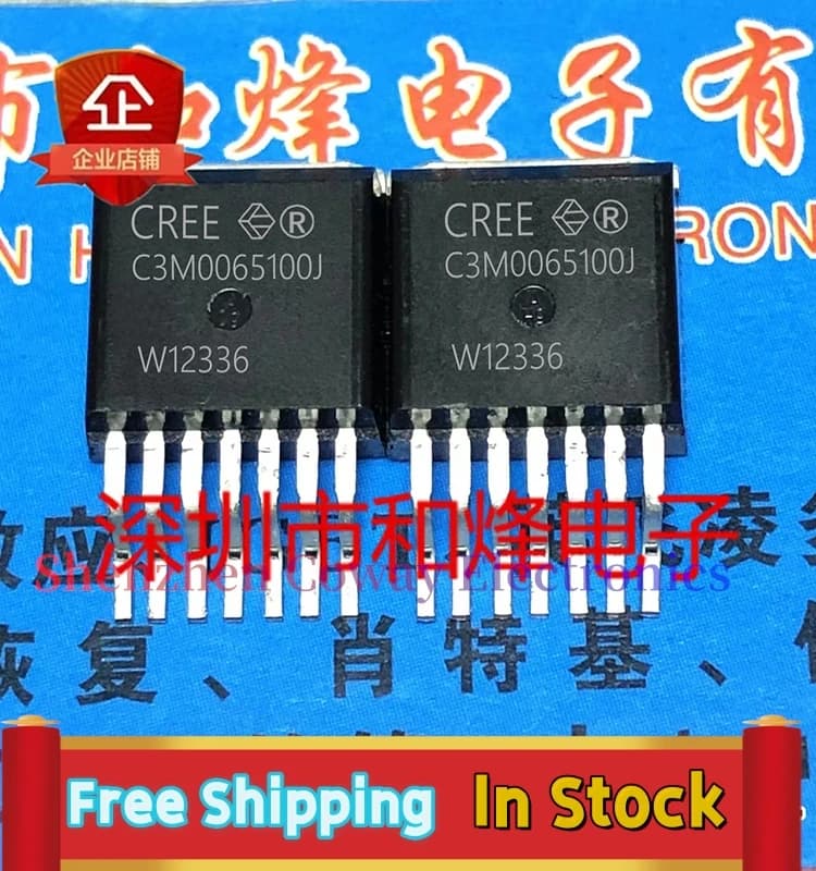10PCS-30PCS  C3M0065100J C3M0065100   TO-263-7 N  1000V/35A In Stock Fast Shipping