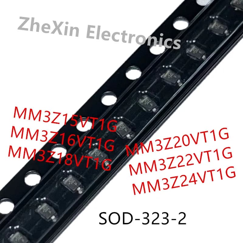 20PCS/Lot   MM3Z15VT1G 、MM3Z16VT1G 、MM3Z18VT1G 、MM3Z20VT1G 、MM3Z22VT1G 、MM3Z24VT1G   SOD-323-2   New Zener diode