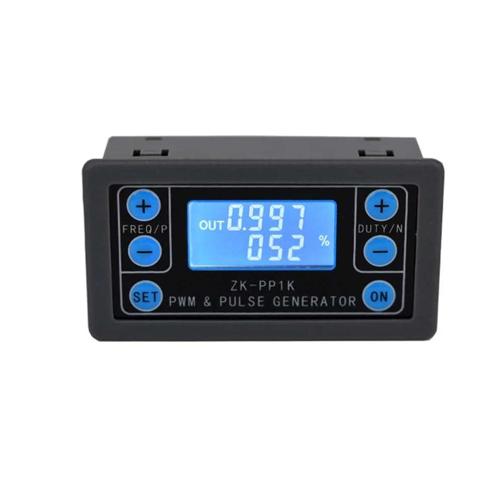 ZK-PP1K Dual Mode LCD PWM Signal Generator 1-Channel 1Hz-150KHz PWM Pulse Frequency Duty Cycle Adjustable Square Wave Generator
