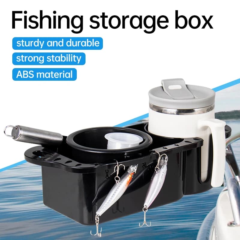 Marine Storage Caddy Box Can Cup Holder Phone Drink Box Organizer Boat Marine Yacht Pontoon Fishing Cabin Universal Multifunctio