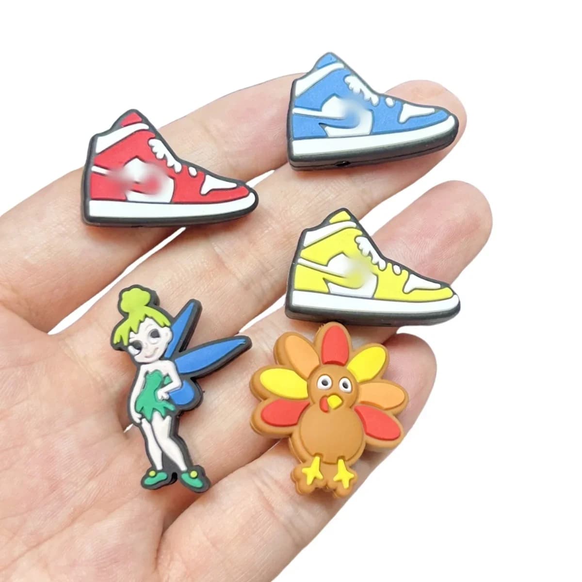 10PC DIY Cartoon Mini Silicone Beads Nipple Chain Bead Pen Bead  Jewelry Accessories Focal Bead Food Grade Silicon For Baby Toys