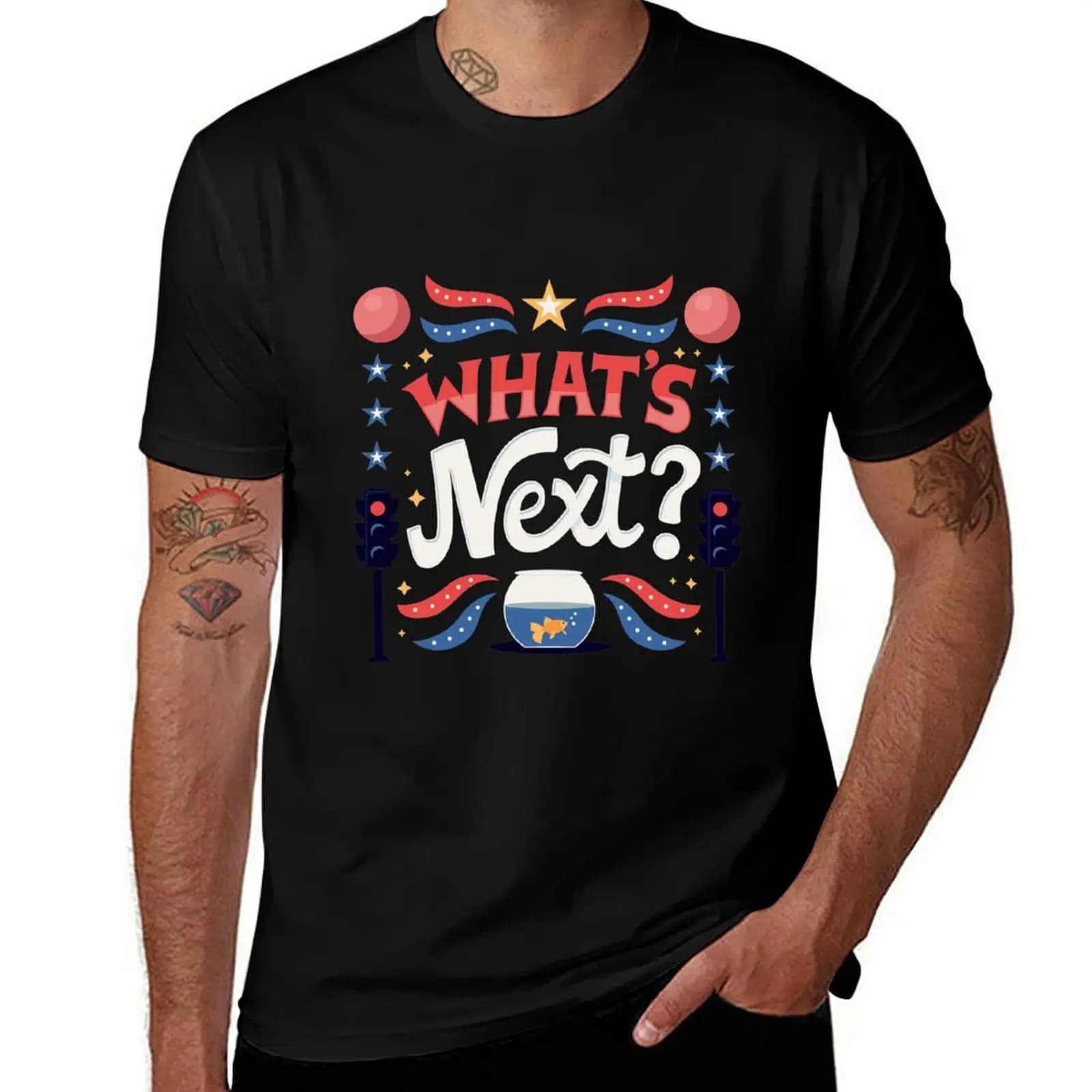 What's Next? T-Shirt blanks blacks essential t shirt cute tops clothes for men