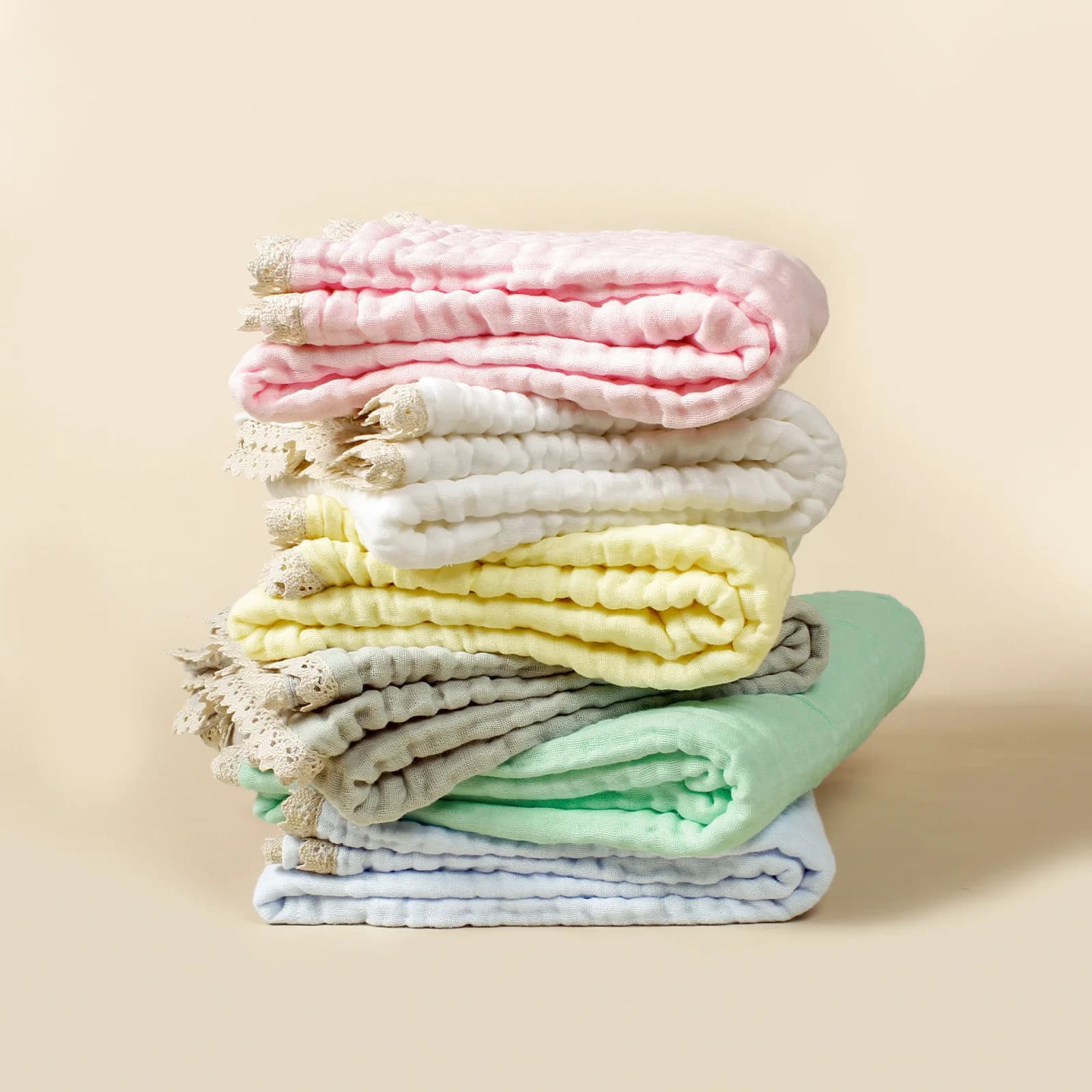 Baby Blanket Newborn Swaddle Wrap 6 Layers Muslin Baby Sleeping Receiving Blankets Kids Bath Towel Stroller Blanket Crib Quilt