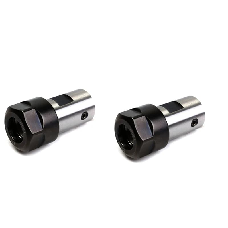 2X ER16 Collet Chuck Motor Shaft Spindle Extension Rod Holder 8MM CNC Milling