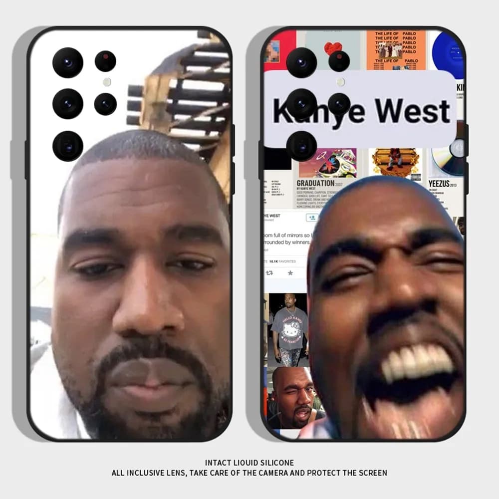 Funny K-Kanye West Yee Phone Case For Samsung S21,S22 Ultra,S20,S30 plus,S22 plus,S23,S30 ultra 5G Silicone Cover