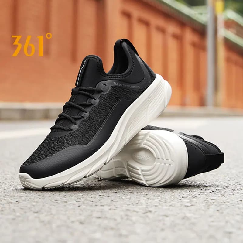361 Degrees Men Running Sports Shoes Casual Mesh Breathable Lightweight Shock Absorption Jogging Rebound Sneakers Male 672422213