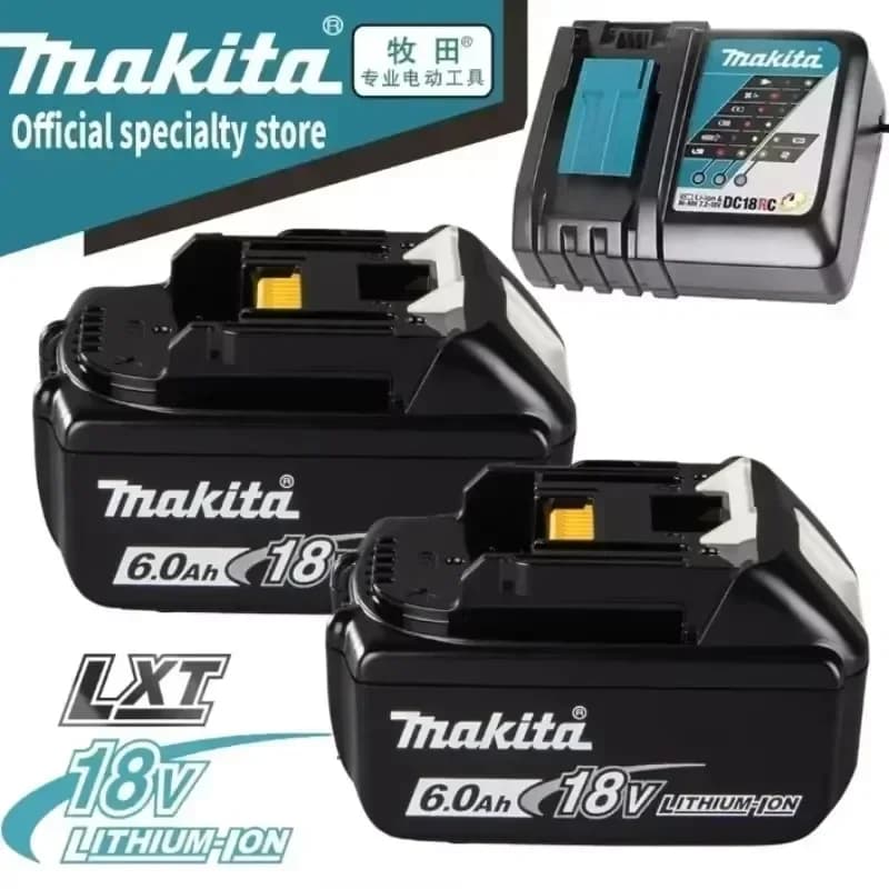 Makita 18V battery for Makita 18V power tools The 18V Makita BL1860B rechargeable battery can replace BL1850B LXT400