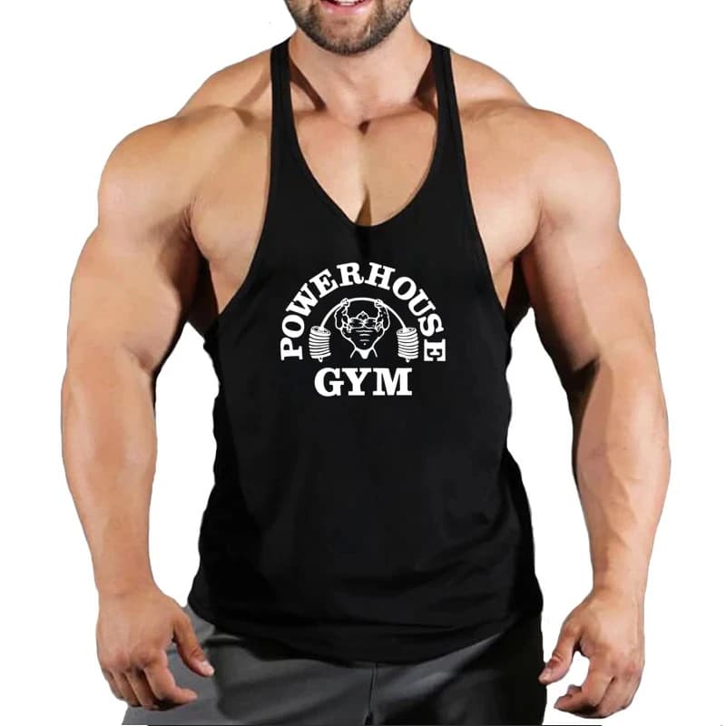 Gym Top Men Bodybuilding Shirt Fitness Men's Vest Singlet Sleeveless Sweatshirt Man Clothes Clothing Stringer Vests Singlets