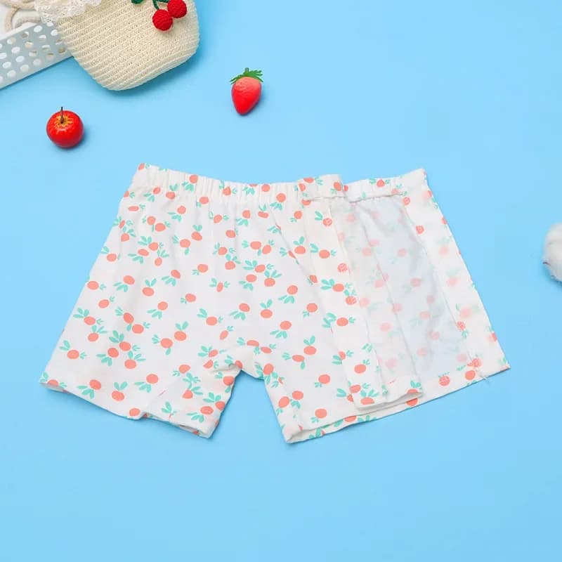 Full-open easy-to-wear and take-off children's underwear, special pants for broken legs and feet, postoperative care shorts