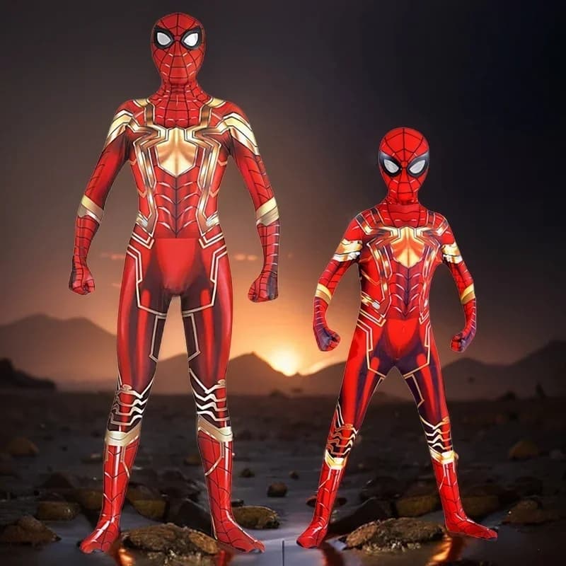 Spider Man Cosplay Costume Zentai Spiderman Costume Superhero Bodysuit Spandex Jumpsuit Suit for Child Kids Adult