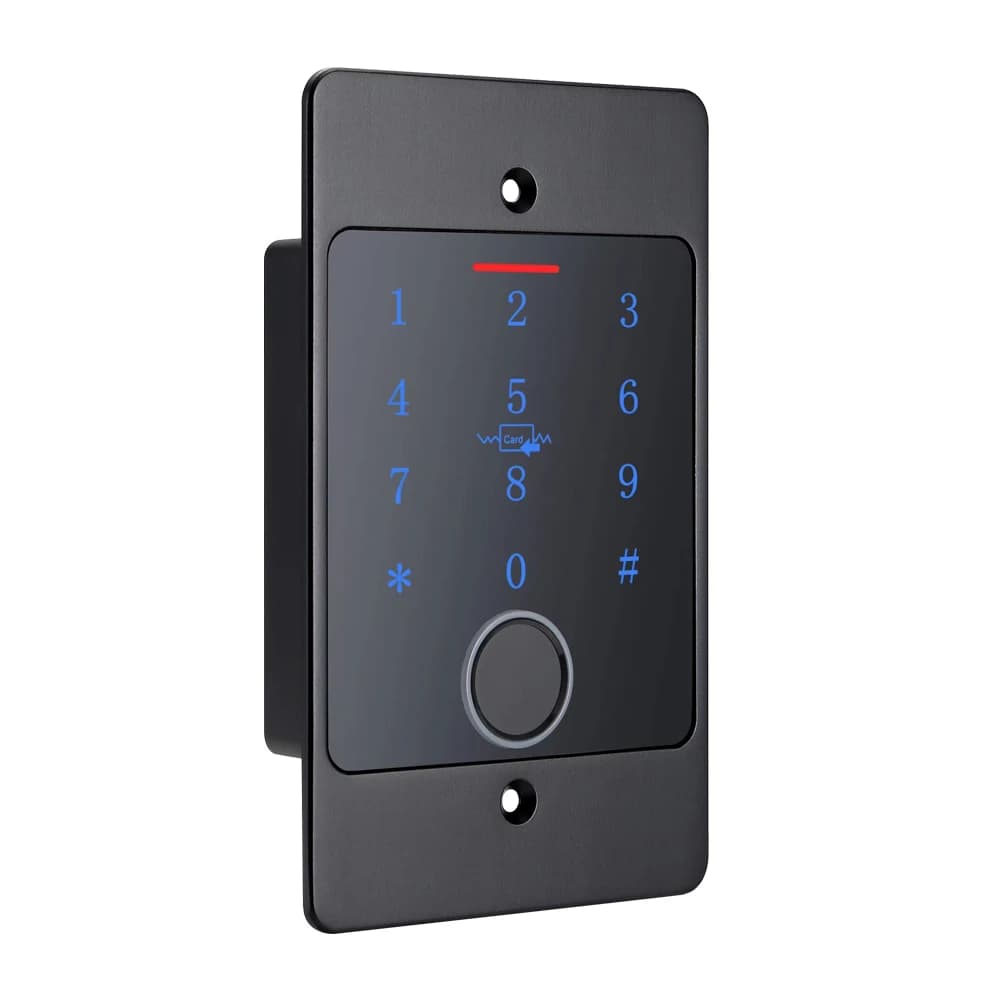 Tuya Wifi Standalone Fingerprint Access Control Keypad Metal Waterproof Backlight Embedded installation Opener Reader+M70 box