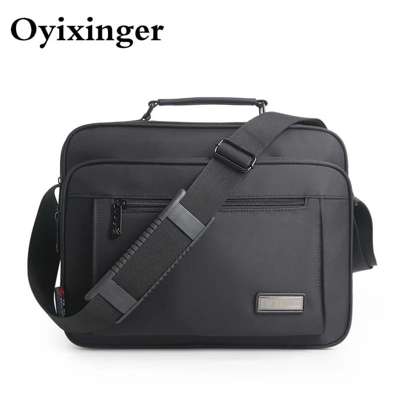 Waterproof Black Men Briefcase High Quality Brand Shoulder Bags For Women Messenger Bag Men's Crossbody Bags Bolso Hombre 2025