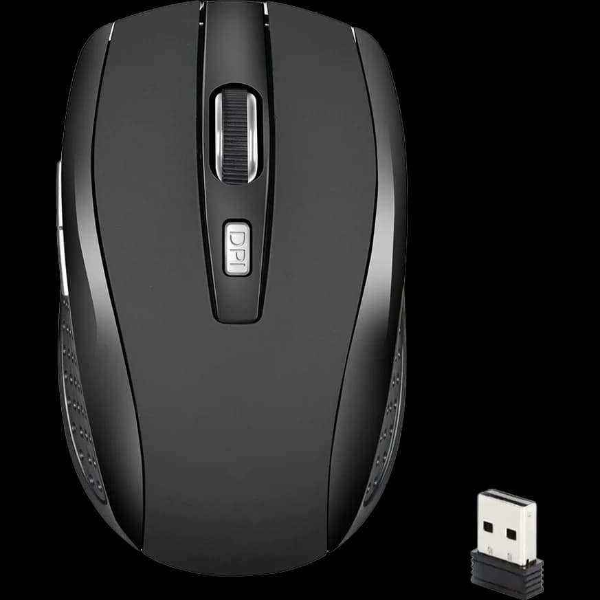 2.4G Wireless Mouse Silent Mouse Portable Charging Mobile Optical Office Mouse Adjustable DPI Level for Laptop