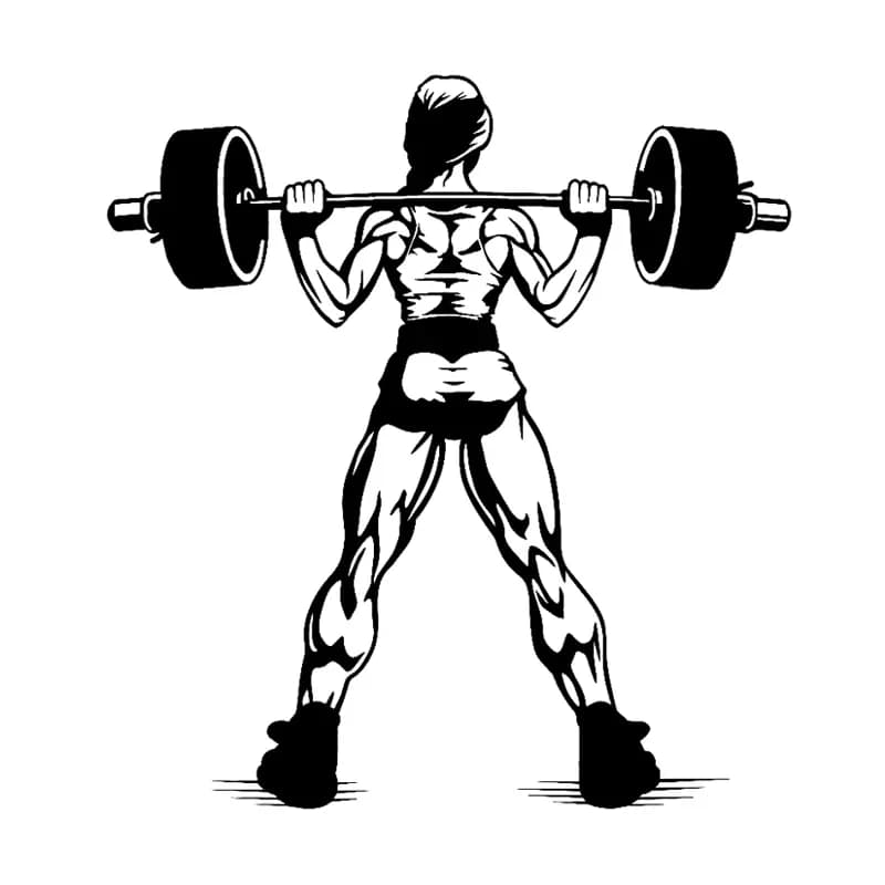 Fashion Car Stickers Dumbbell Muscle Fitness Scissors  and Decals Personalized Car and Motorcycle Exterior Vinyl Decal,15cm*14cm