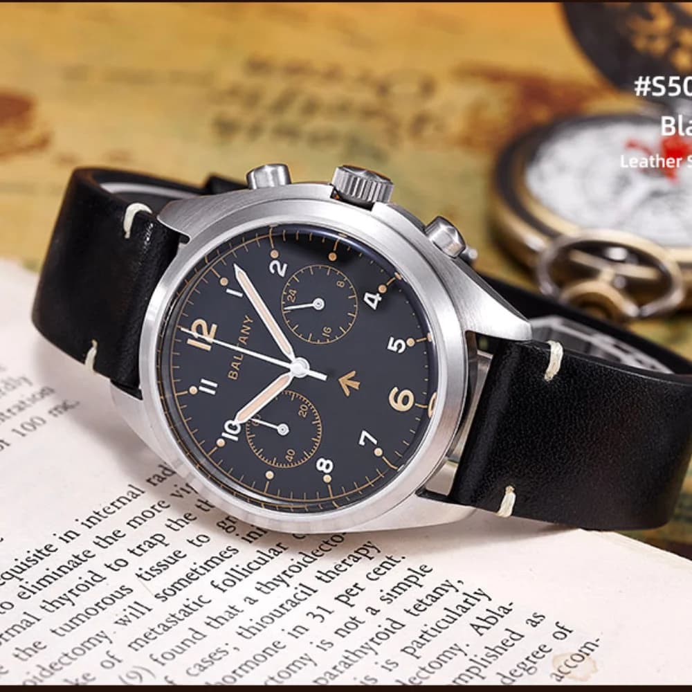 Baltany 2024 New Vk64 Military Men's Multifunctional Quartz Chronograph Sapphire Waterproof 5Bar Night Light C3 Reloj Hombre