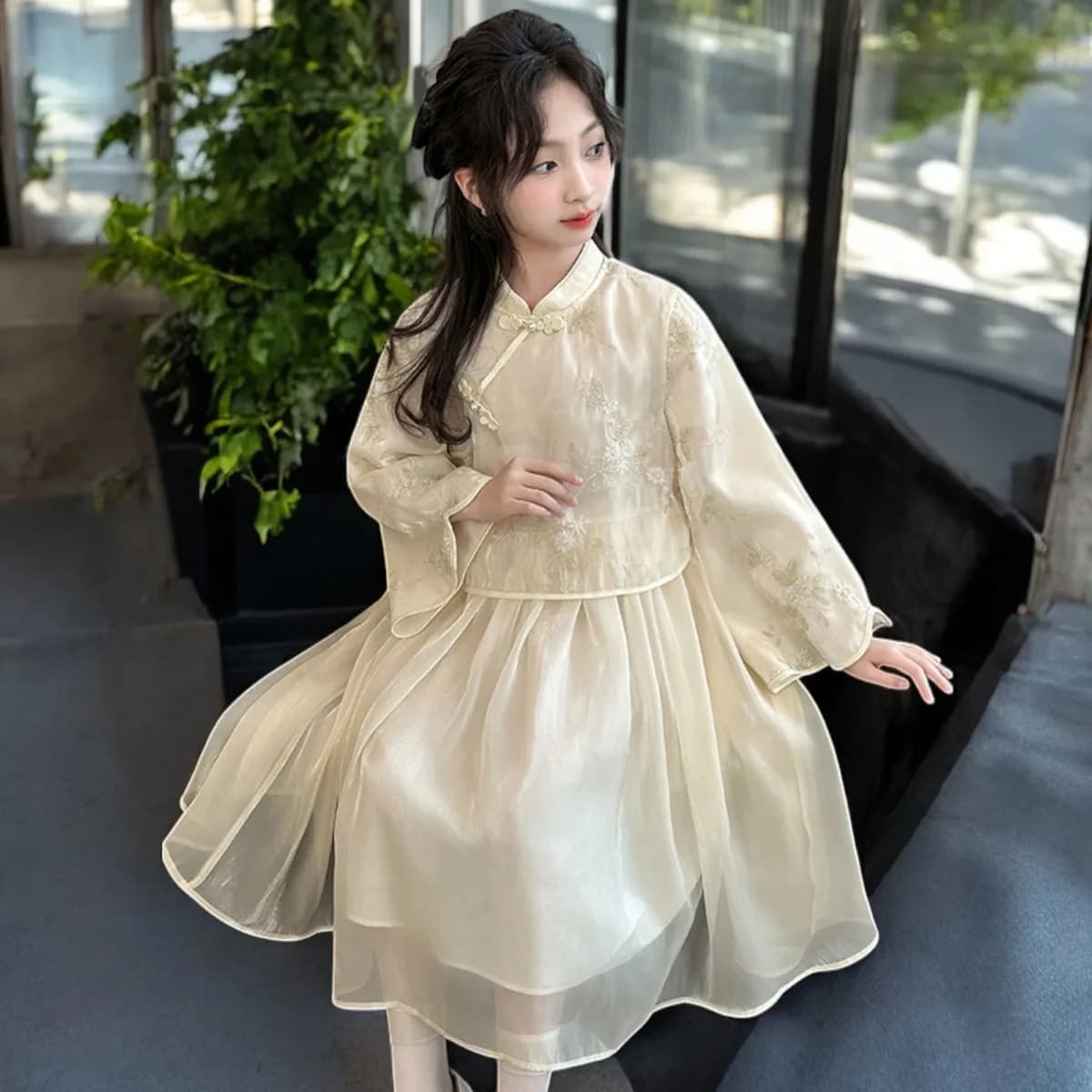 Teenagers Girls Black Dresses for Kids Clothes Preppy School Long Sleeve Spring Autumn Baby Children Costumes 6 8 10 11 12 Years