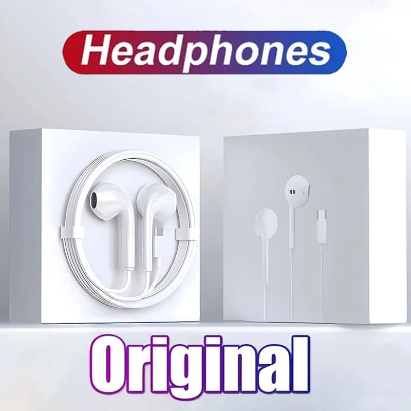 Type C Wired Headphones For Xiaomi 15 14 13 12 11 Redmi Phone 3.5MM Earphone For Huawei Samsung Earbuds Laptop With HD Mic