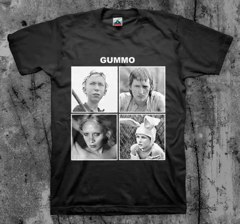 Gummo Fashion Top tee T Shirt Short Sleeve Cotton Men's Crew Neck Printed Tee