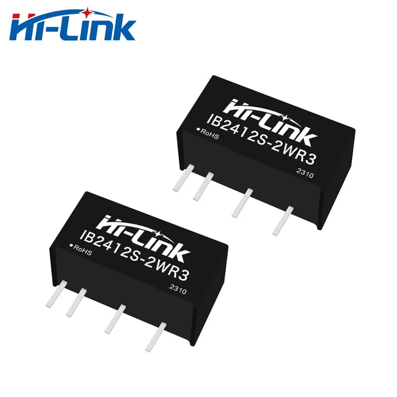 Free Shipping 50pcs IB2412S-2WR3 Manufacturer New 2W 24V to 12V 166mA DC DC Converter Power Supply Intelligent Module Smart Home