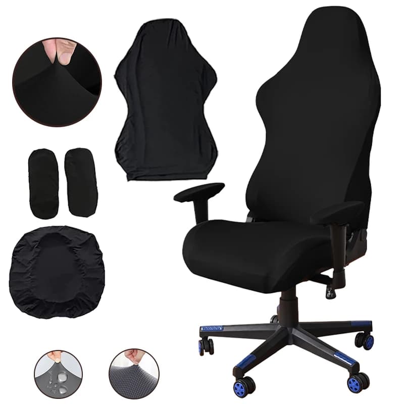 Gaming Armchair Seat Cover Elastic Office Banquet Chair Cover Anti Dirty Seat Case Stretch Sports Chair Computer Chair Cover