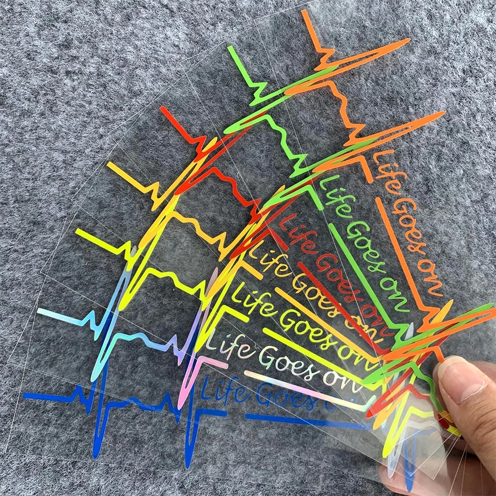 Heart Beat Trackpad Life Goes On Refletor Moto Stickers Motorcycle Accessories Decals for Honda PCX125 X ADV 750 adv 350 Hornet