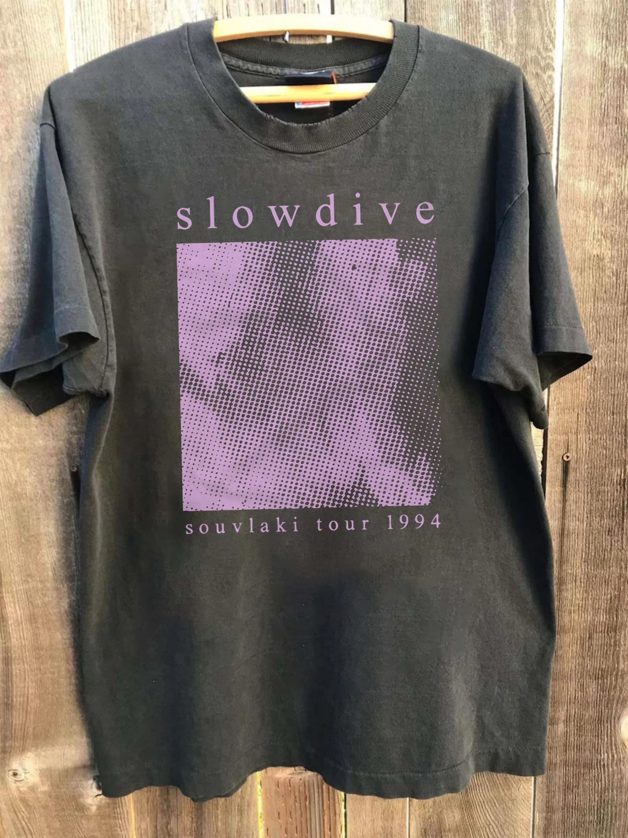 Slowdive Souvlaki T Shirt Tour 90S Vintage Band Fan Unisex Retro