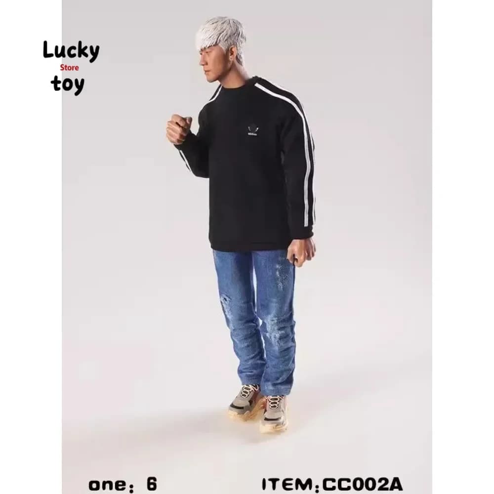 CCTOYS 1/6 Scale Male Sport Shirt Casual Clothes Fashion Hoodie Pullover Sweater Model for 12" Action Figure Doll Accessory DIY