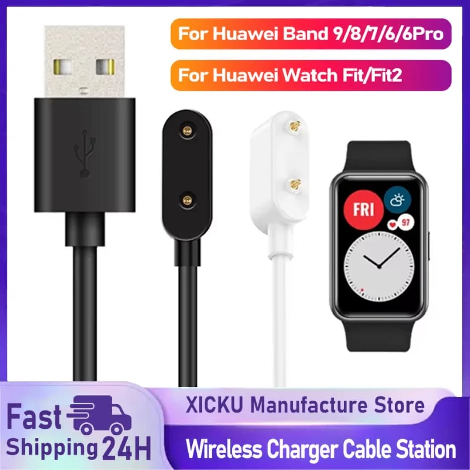 Wireless Charger Cable Station for Huawei Watch Band 9 8 7 6 Pro Fit 2 3 Honor Smart Watch Dock USB Type C Fast Charging Adapter