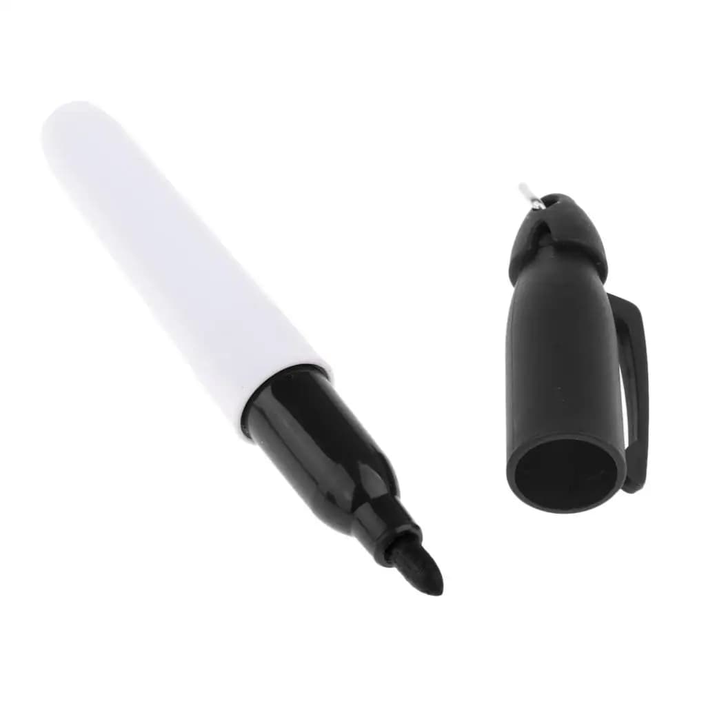 2xUniversal Golf Marker Pen Drawing Golf Training Accessories Black
