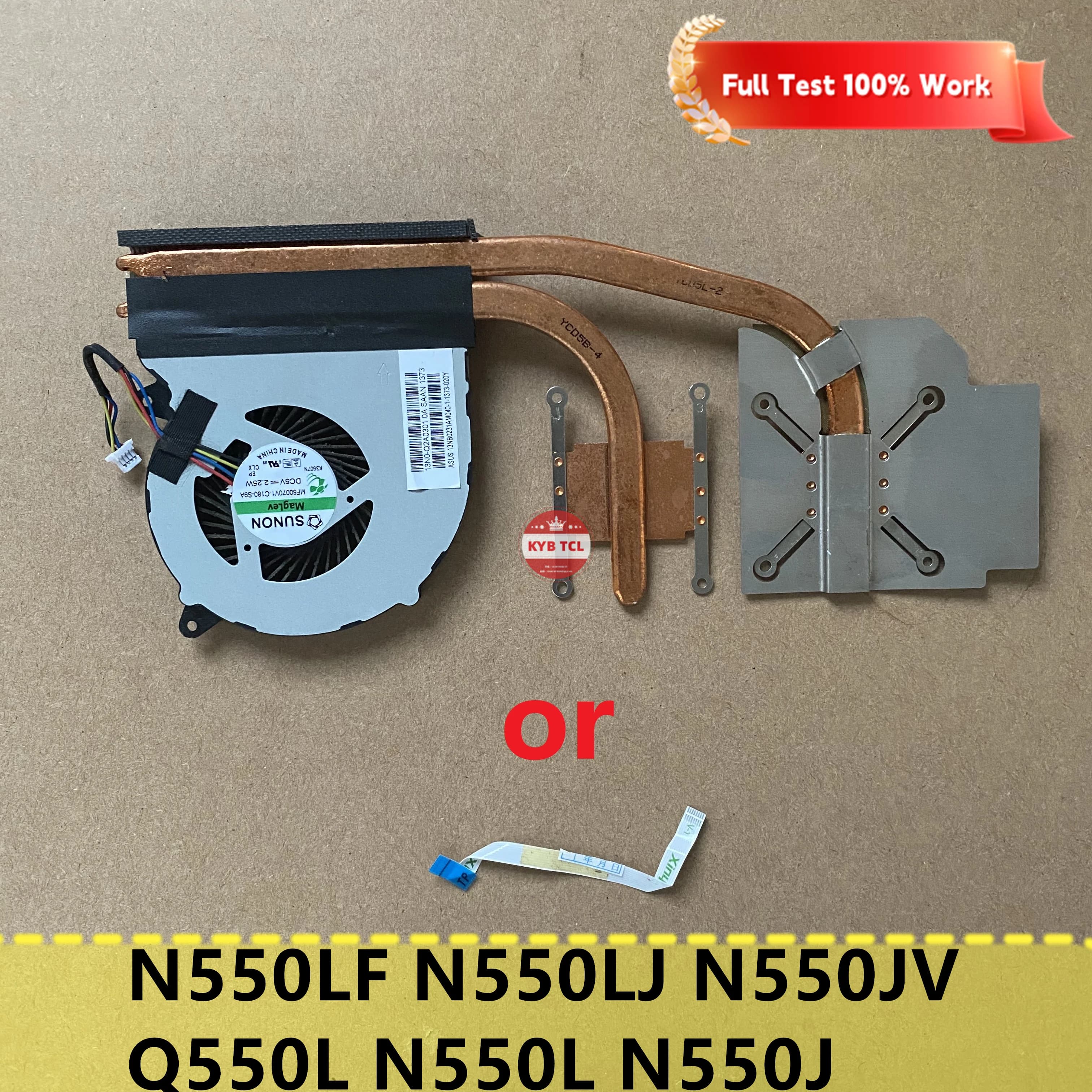 For Asus N550LF N550LJ N550JV Q550L N550L N550J Q550LF CPU Cooling Fan + Heatsink Or Touchpad Trackpad Board 13N0-Q2A0301