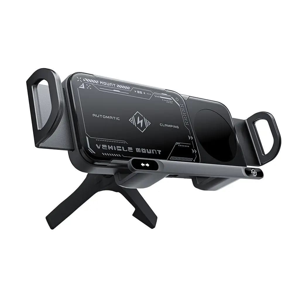 Dual Coil Fold Screen Car Wireless Charger For Samsung Galaxy Z Fold ZFlip 6 4 3 Fast Charging Air Vent Mount Holder