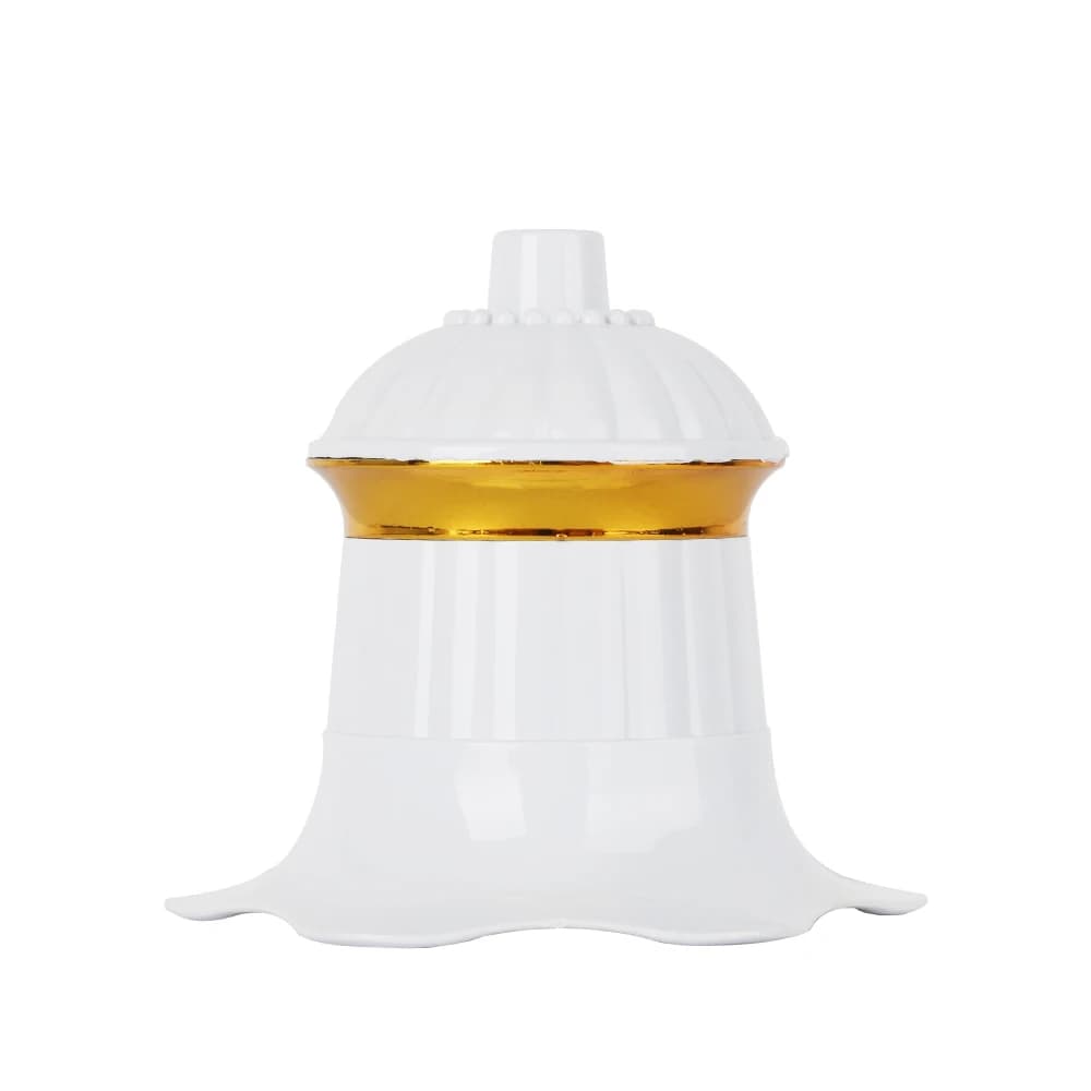 Cilia E26/E27/E22 Lamp Socket Bulb Lamp Holder Light Bases,White Flower shape Easy Installation Screw Universality for home