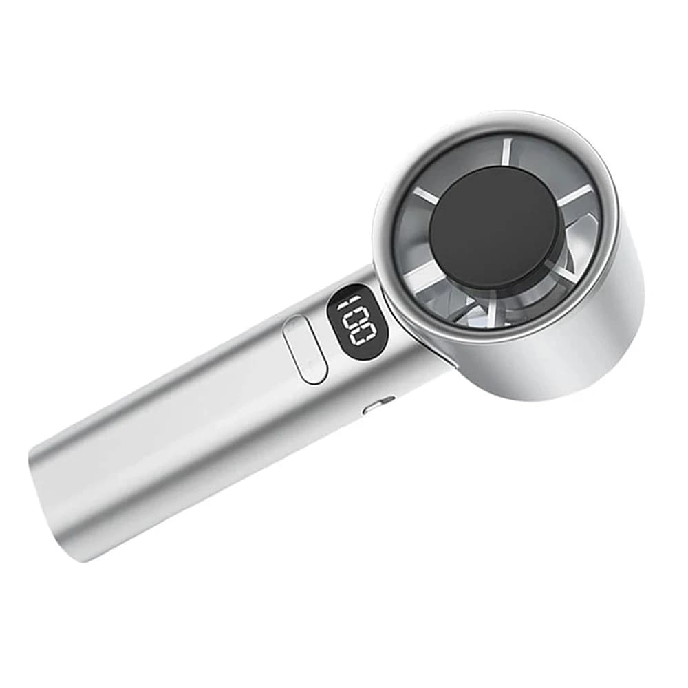 Portable Hand Fan 120 Wind Speeds Mini Bladeless Handheld Fan USB Rechargeable Personal Highspeed Fans Electric Eyelash Fan