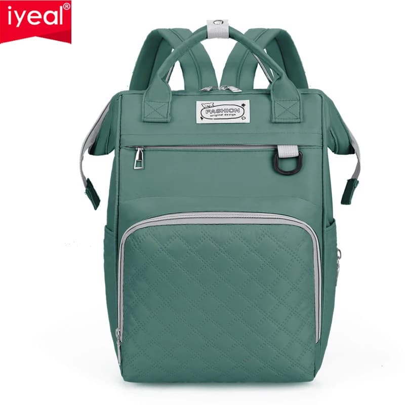 Mommy Bag Nylon Solid Color Multi functional Maternal and Child Bag Outdoor Travel Portable Fashion Mom Bag Backpack