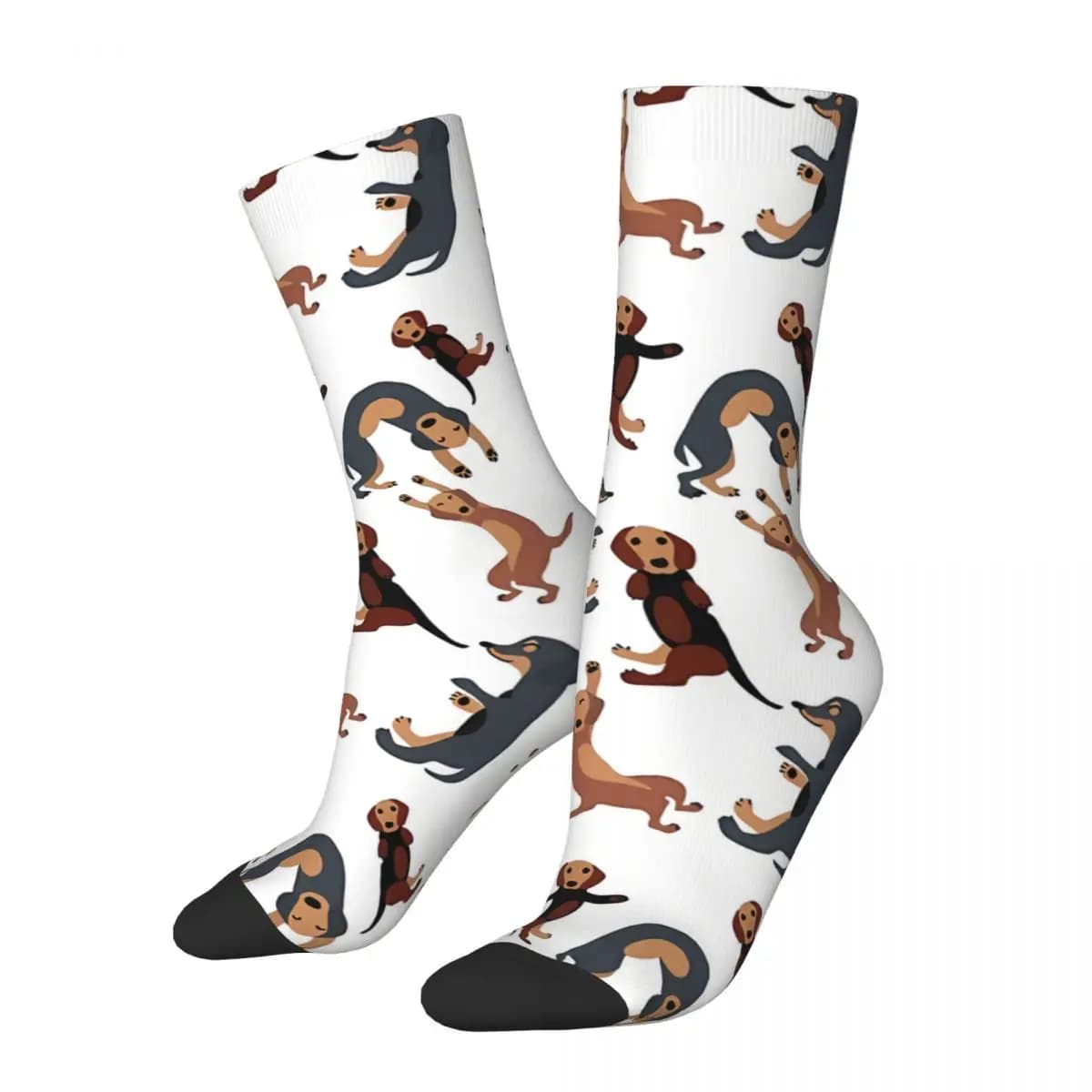 Dancing Dachshund Dog Socks Male Mens Women Summer Stockings Harajuku