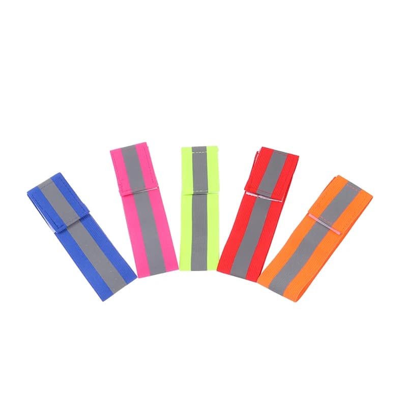 Reflective Bands Wristband Safety Reflector Tape Straps for Night Walking Biking