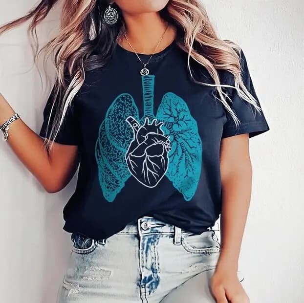 Cardiopulmonary Nurse T Shirt Cvicu Rehabilitation Specialist Crew Heart Lungs Rn Aide Nursing