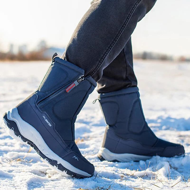 2024 Winter Boots  Men Women Snow Boots High Top Platform Warm Plush Winter Shoes Outdoor Winter Boots Non-slip Male Boots