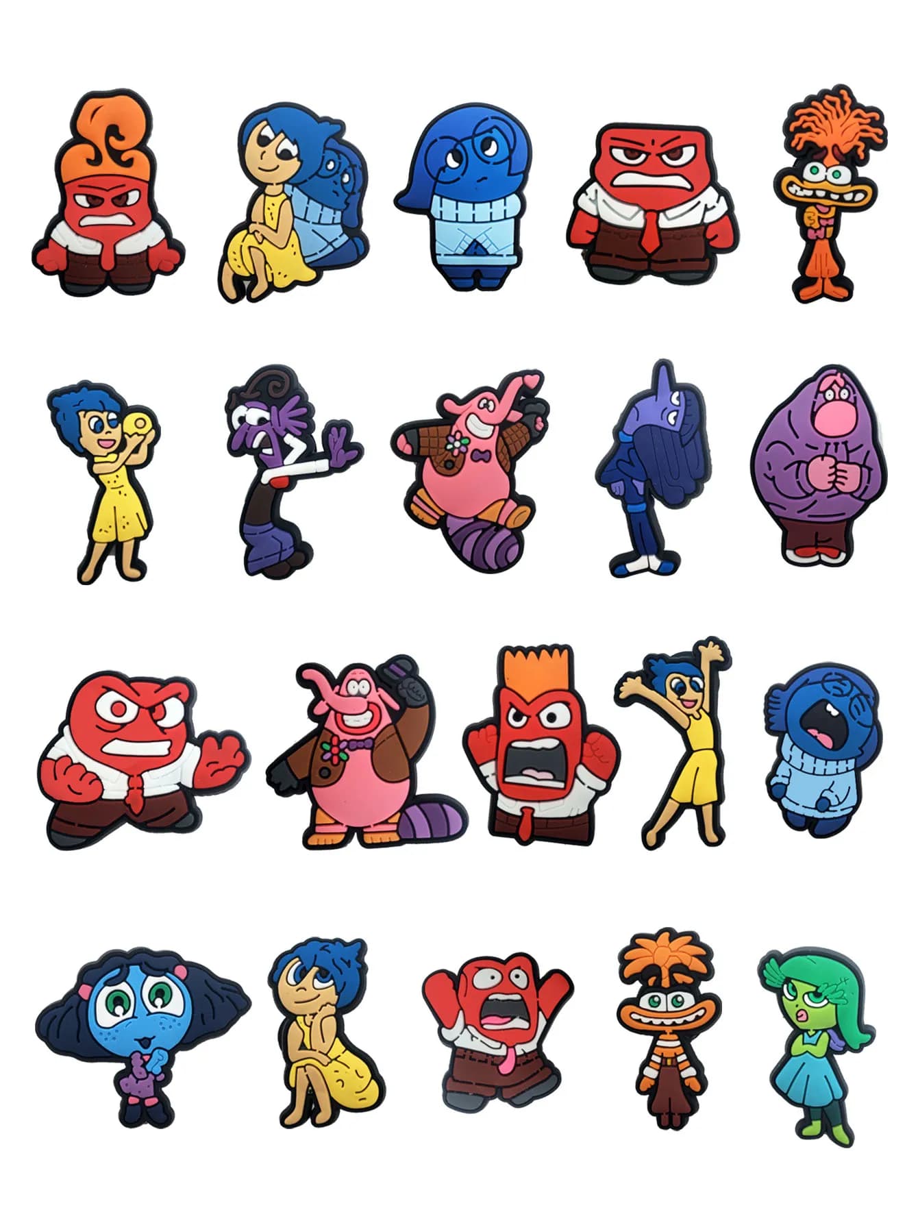 20Pcs MINISO Series Shoe Charms For Slides Sandals, PVC Shoe Decorations Accessories For Christmas Birthday Gift Party Favor