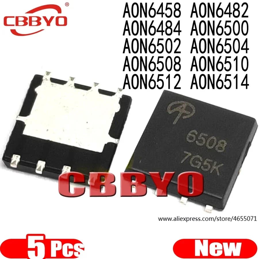 (5piece)100% New AON6458 AON6482 AON6484 AON6500 AON6502 AON6504 AON6508 AON6510 AON6512 AON6514 QFN-8 Chipset