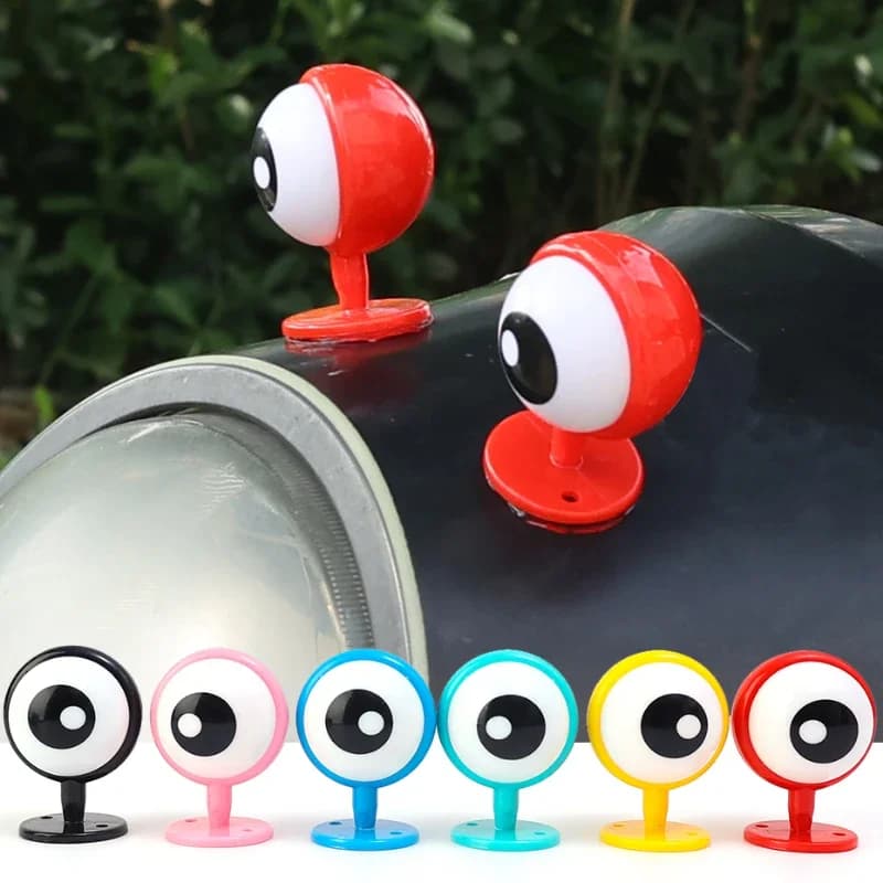 Helmet Eye Decoration Electric Vehicle Helmet Styling Sticker Cartoon Eyes Styling Helmet Decoration Stickers Headwear Accessory