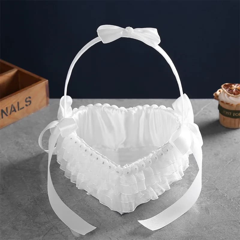 Europe And The United States Wedding Love Flower Basket Wedding Flower Child Scatter Flowers Handmade Basket Wedding Supplies