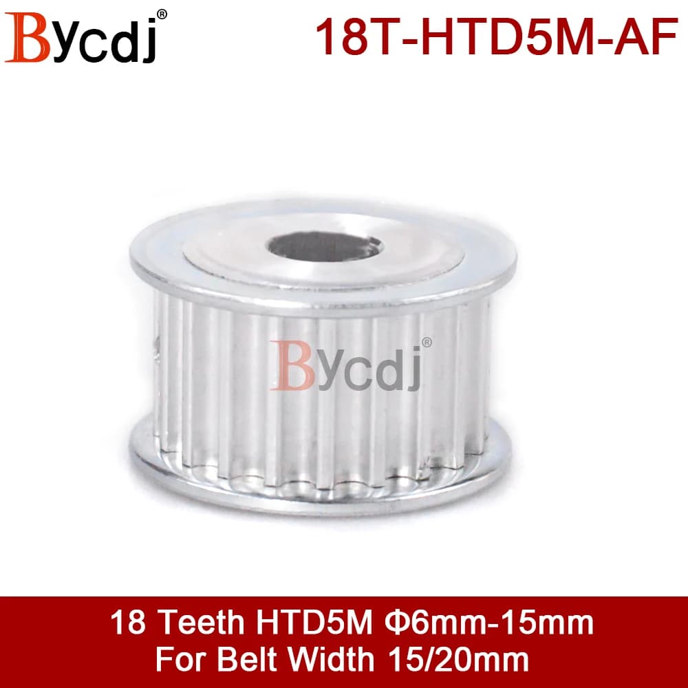 18 Teeth 5M Timing Pulley Bore5/6/7/8/10/12/14/15mm Fit W=15mm HTD 5M Timing Belt18T 18Teeth HTD 5M Timing Pulley