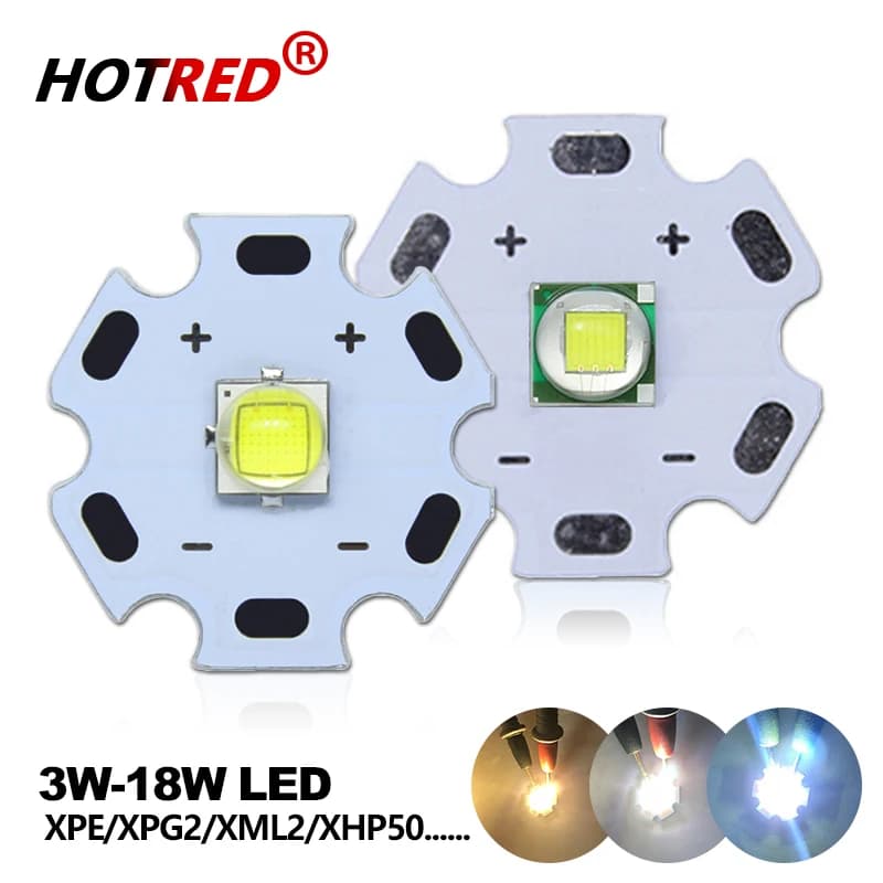 3W 5W 10W 18W T6 XML2 High Power LED 3V XPE XHP50 6V 3.5*3.5mm/5*5mm DIY Flashlights Parts Bead For Bicycle accessories Headlamp