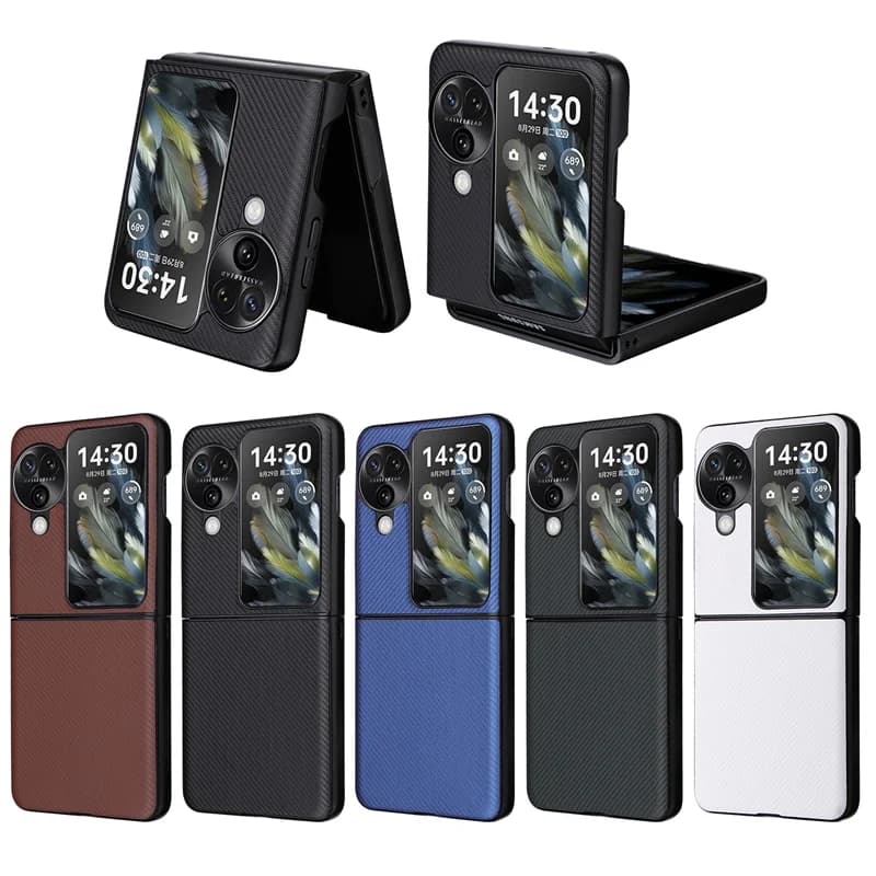 For OPPO Find N3 Flip Case Hard Shockproof Cover Phone Case For OPPO Find N3 Flip Case PU Leather Protective Coque